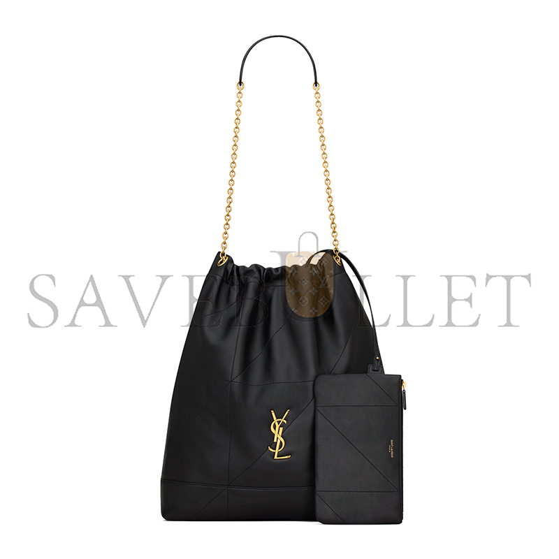 YSL JAMIE LARGE POCHON IN LAMBSKIN 828350AAB321000 (34*41*5cm)